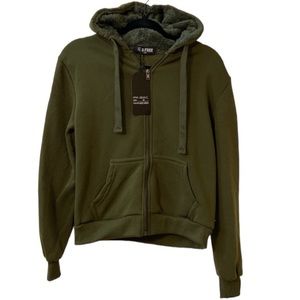 NWT B Free Army Green Hoodie Medium